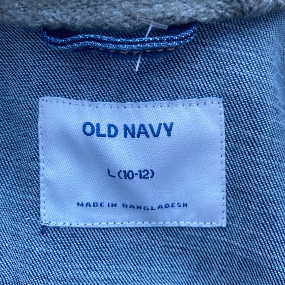 Kids Old Navy Jean Hoodie Jacket - Picture 5 of 6